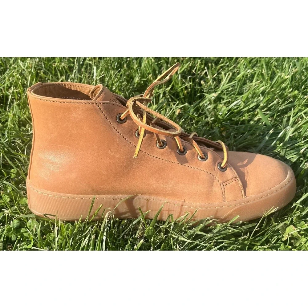 Tanner Goods x Rancourt Court Classic Mid Sneakers Limited Run USA Vibram Size 8